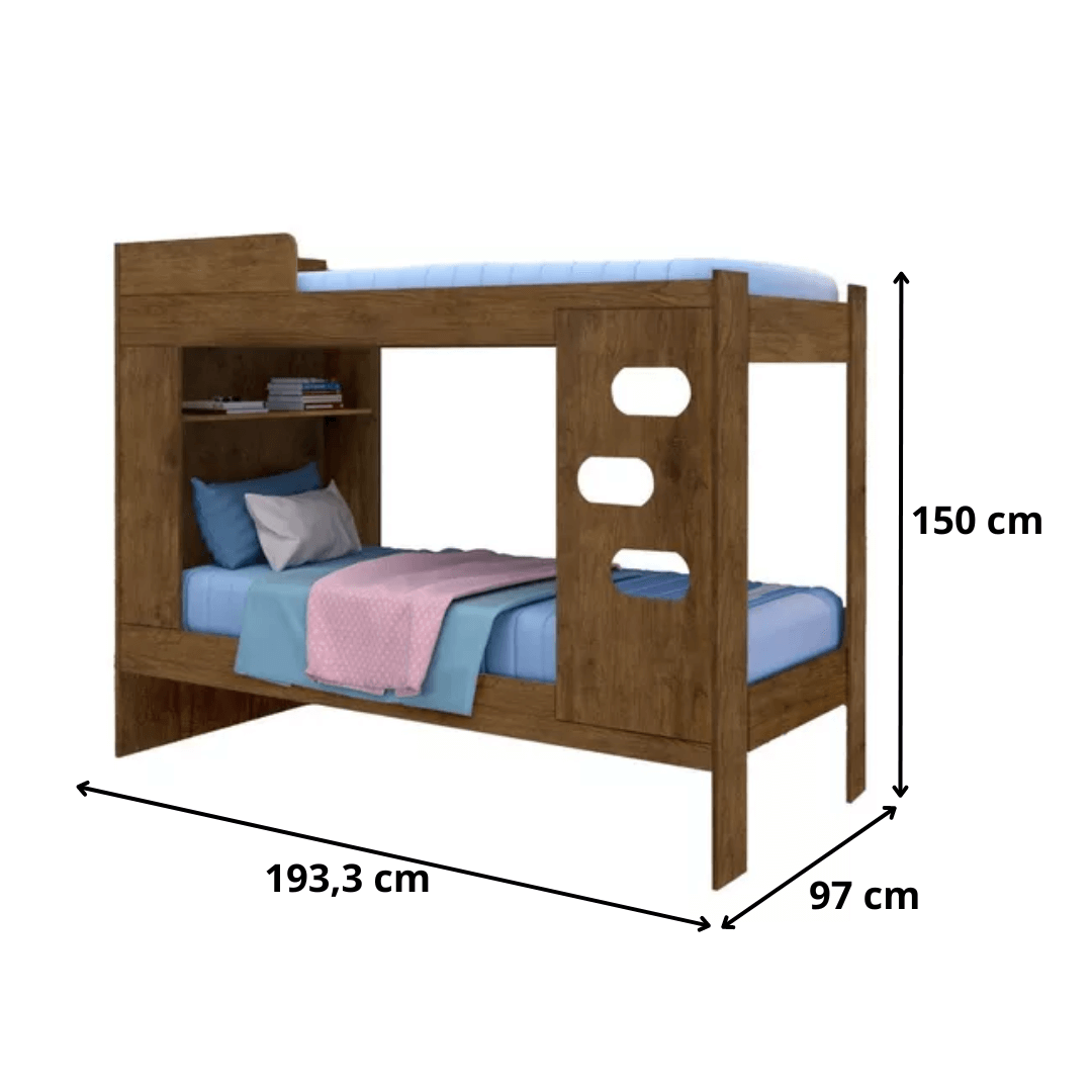 Beliche Solteiro Floripa Plus Jequitiba - Rede Móveis