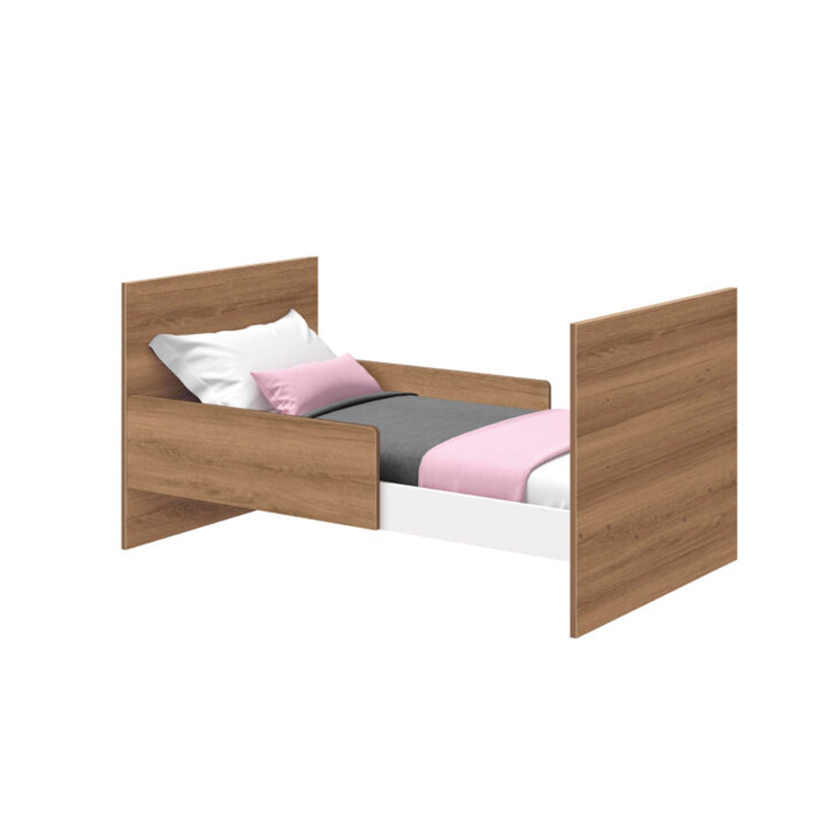 Berço Americano Mini Cama 3 em 1 Bebê Infantil Katatau Branco/Mezzo - Rede Móveis
