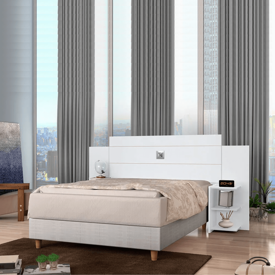 Cabeceira box branca Acapulco