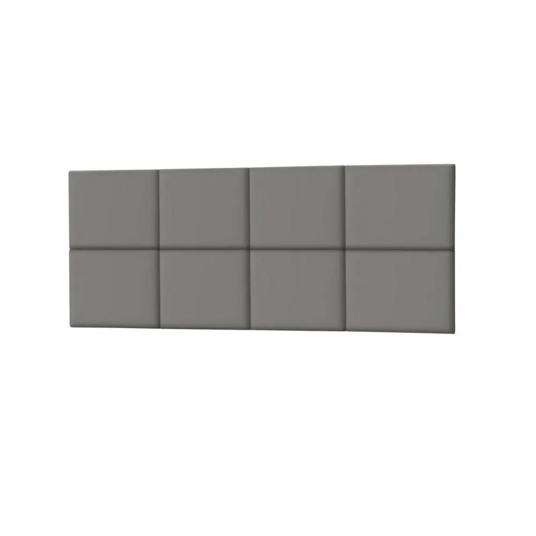 Cabeceira de cama sued lisa cinza de 1,40m