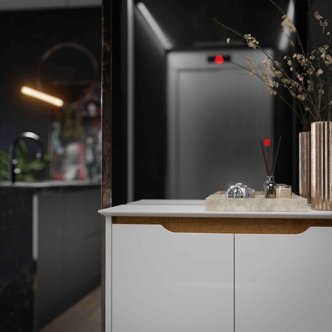 Sapateira Organizadora 2 Portas Hall Flow Branco com Freijó - Rede Móveis