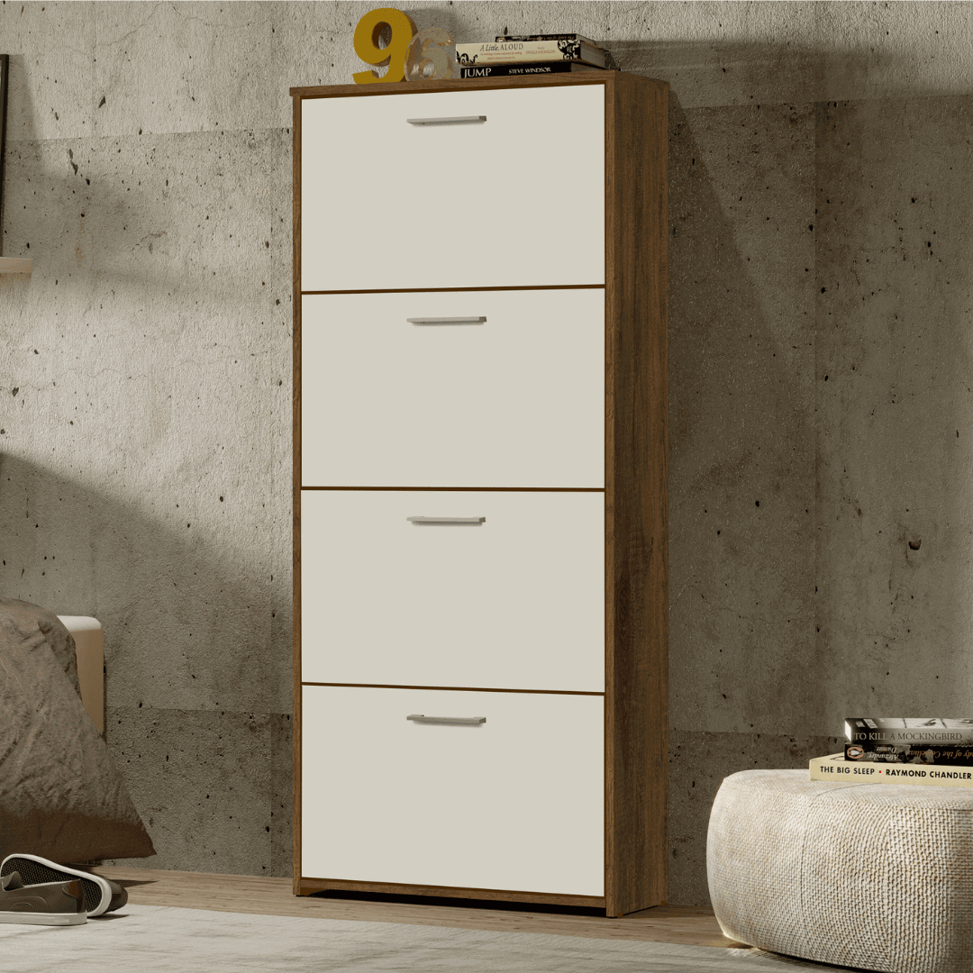 Sapateira Organizadora 4 Gavetas Carol Jequitiba com Offwhite