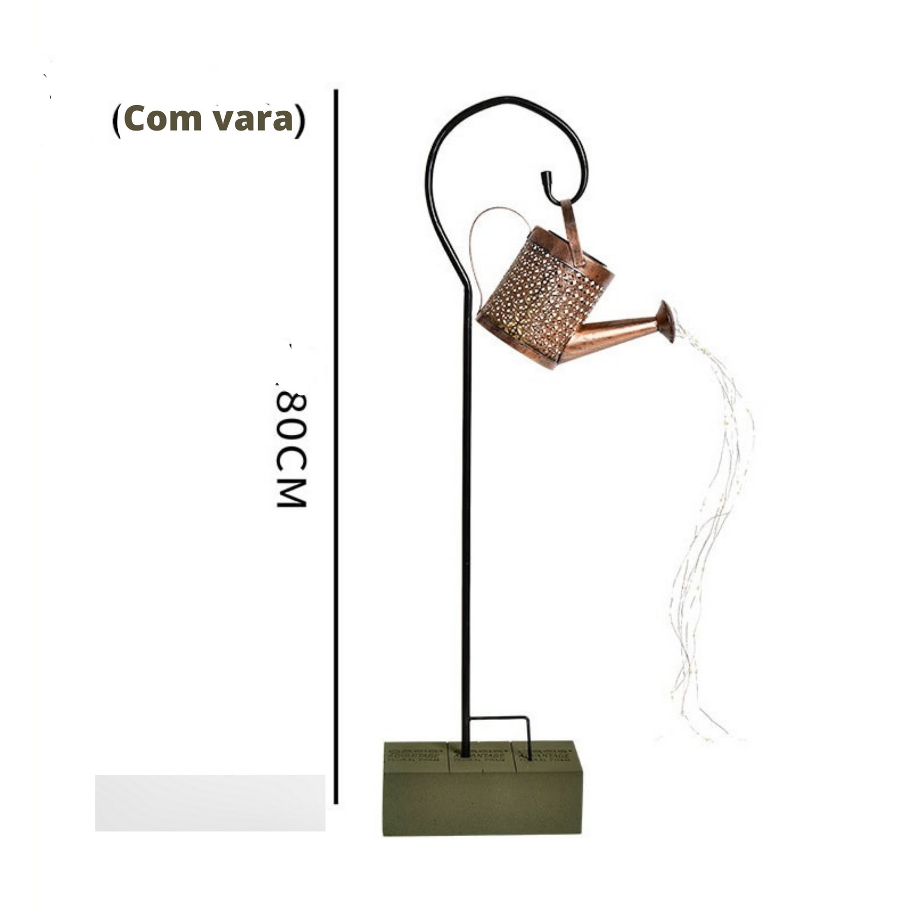 Luminária Solar Regador com Cascata de Luz – Casare