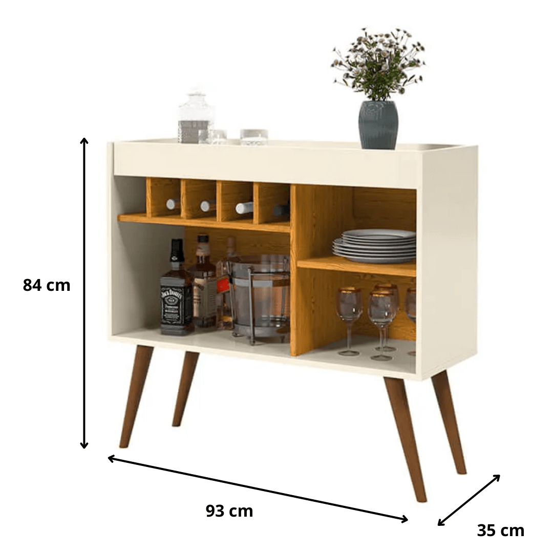 Aparador adega bar New Odin off/nature