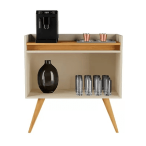 Aparador Buffet 2 Portas Gold Perola com Mel - Rede Móveis