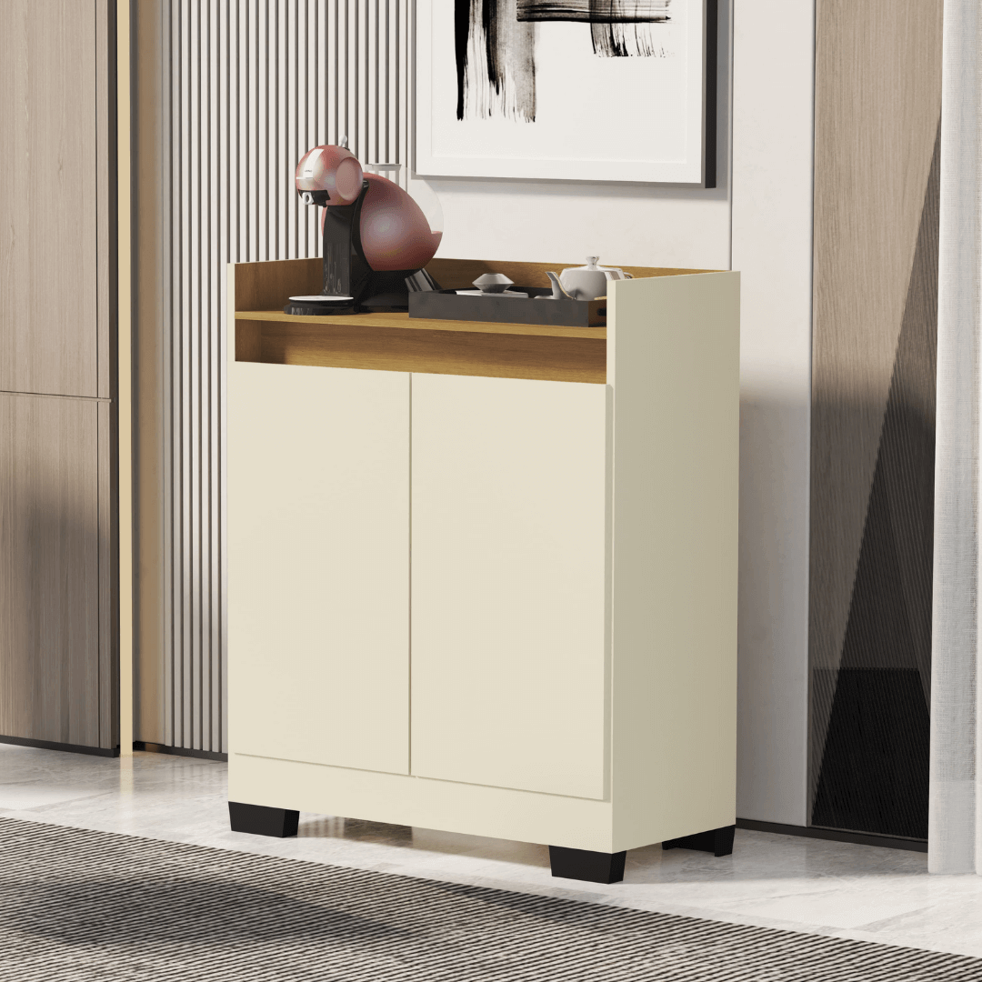 Aparador Buffet 2 Portas Real Perola com Mel