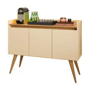 Aparador Buffet 3 Portas Gold Perola com Mel - Rede Móveis
