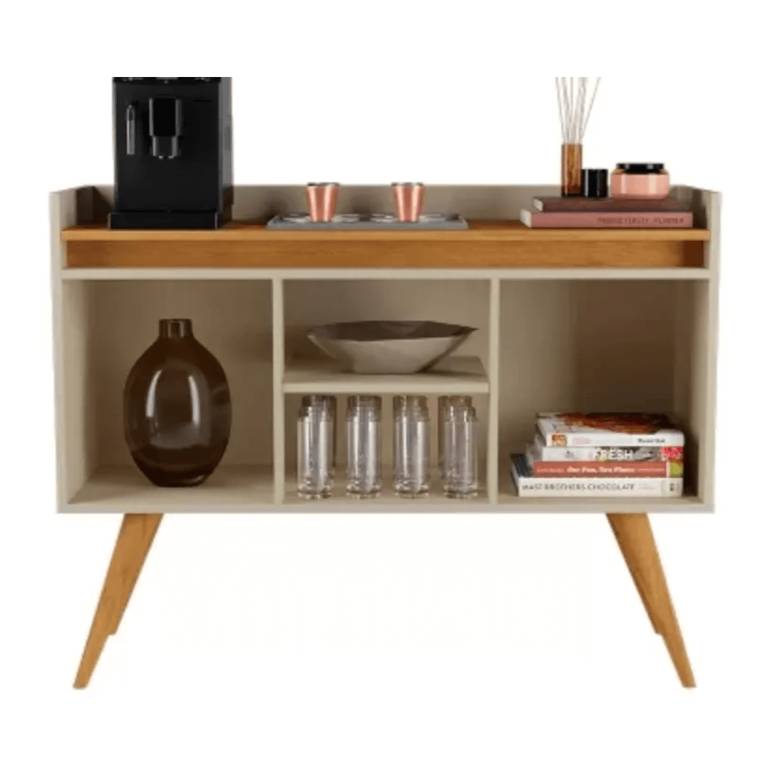 Aparador Buffet 3 Portas Gold Perola com Mel - Rede Móveis