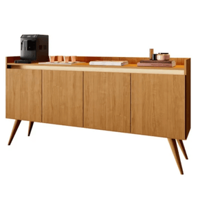 Aparador Buffet 4 Portas Gold Mel Com Perola - Rede Móveis