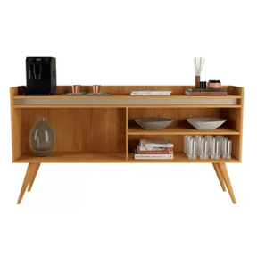 Aparador Buffet 4 Portas Gold Mel Com Perola - Rede Móveis