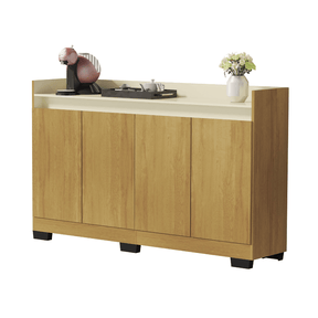 Aparador Buffet 4 Portas Real Mel com Perola