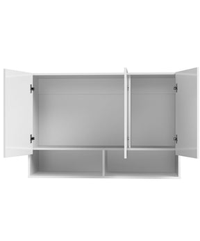 Armário Aéreo 3 Portas Milão Suspenso Para Quarto Cozinha Sala Branco - Rede Móveis