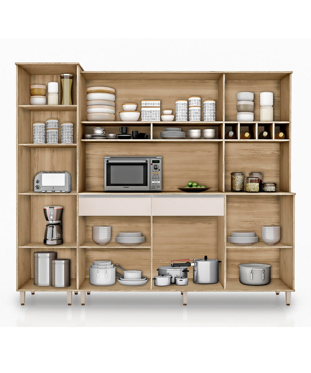 ARMÁRIO DE COZINHA BRASIL NATURE OFF-WHITE