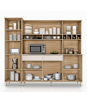 ARMÁRIO DE COZINHA BRASIL NATURE OFF-WHITE
