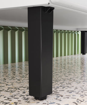 Armário Kit de Cozinha Compacta Aço 6 Portas 2 Gavetas Itatiaia Pratika Branco com Preto - Rede Móveis