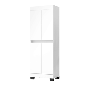 Armário Multiuso Escritório Quarto 4 Portas Tóquio Branco
