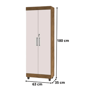 Armário Multiuso Texas Cor Off White