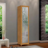 Armário Organizador Multiuso 1 Porta Com Espelho Marry Nature - Rede Móveis