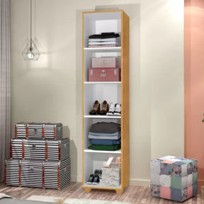 Armário Organizador Multiuso 1 Porta Com Espelho Marry Nature - Rede Móveis