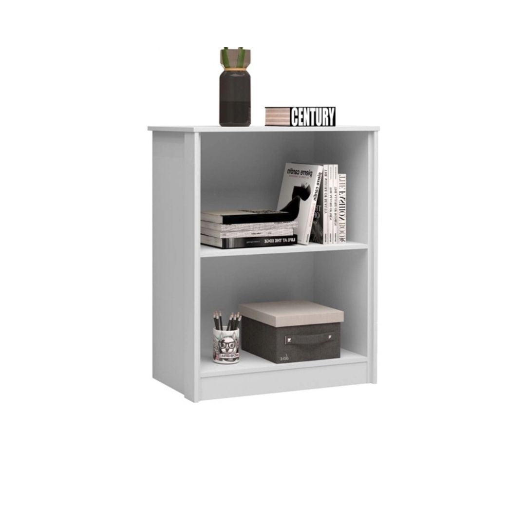 Armário Organizador Multiuso Balcão 2 Portas Office Escritório Branco com Nature - Rede Móveis