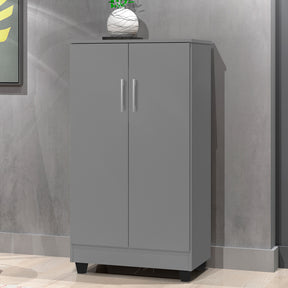 Armário Multiuso Sapateira 2 Portas Smart Cinza - Rede Moveis