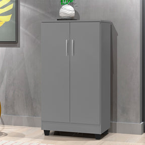 Armário Multiuso Sapateira 2 Portas Smart Cinza - Rede Moveis