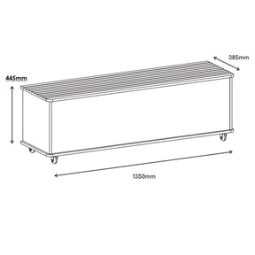 Baú Banco Organizador 1 Porta Luca MDP/MDF Branco - Rede Móveis