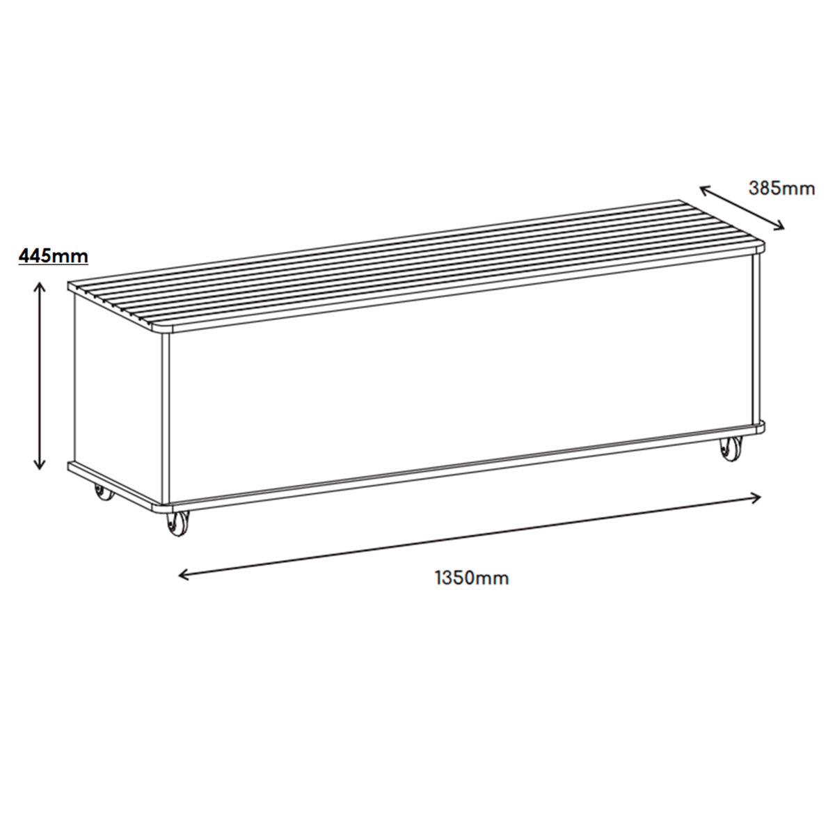 Baú Banco Organizador 1 Porta Luca MDP/MDF Cedro - Rede Móveis