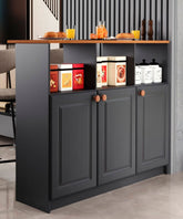 Bancada Ilha 3 Portas 1,20 Com Nicho 6206 Cinza com Freijó - Rede Móveis