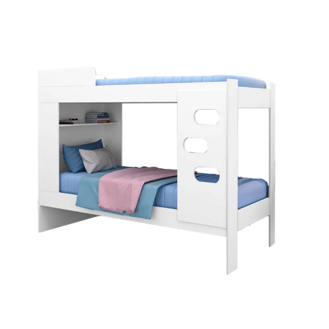 Beliche Solteiro Floripa Plus Branco - Rede Móveis