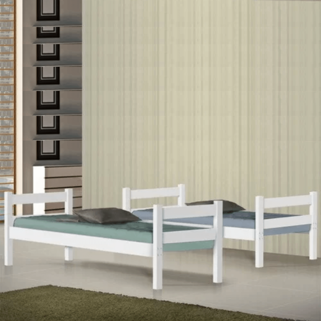 Beliche Solteiro Prisma Plus Branco - Rede Móveis