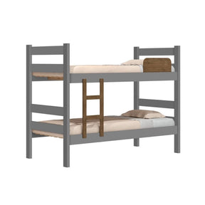 Beliche Solteiro Prisma Plus Cinza com Jequitiba - Rede Móveis