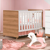 Berço Americano Mini Cama 3 em 1 Bebê Infantil Katatau Branco/Mezzo - Rede Móveis
