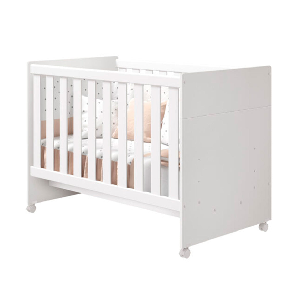 Berço Americano Mini Cama 3 em 1 Bebê Infantil Katatau Branco - Rede Móveis