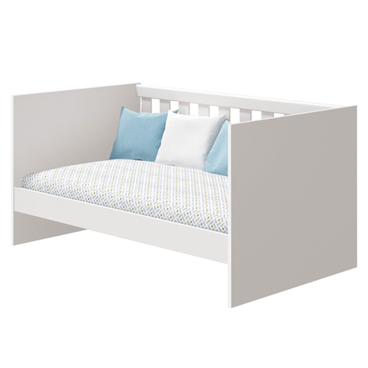 Berço Americano Mini Cama 3 em 1 Bebê Infantil Katatau Branco - Rede Móveis