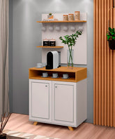 Cantinho Do Café 2 Portas Star OffWhite com Freijó - Rede Móveis