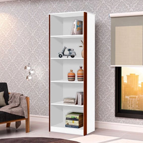 Conjunto 3 Armários Organizador e 1 Mesa Escrivaninha Office 1 Balcão Escritório Branco com Nature