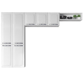 Cozinha Compacta 3 Peças Aço Rose Itatiaia 07 Portas Branco - Rede Móveis