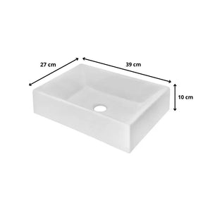 Cuba Pia De Sobrepor Para Banheiro Mármore Sintético Torino