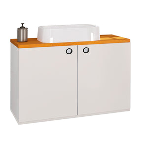 Gabinete Para Banheiro 2 Portas Madri Com Cuba - Rede Móveis