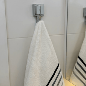 Gancho de Parede com Ventosa Cromado Suporta até 3KG