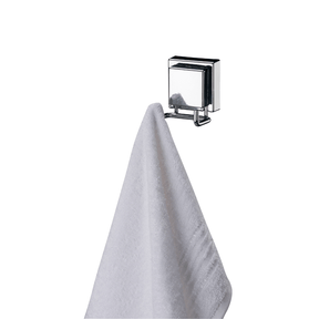 Gancho Duplo Multiuso Aço Inox Cromado Fixação por Ventosa