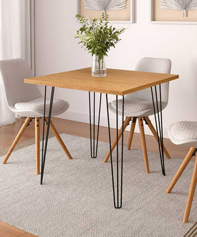 Mesa De Jantar 90 X 90 Mdp Pé De Ferro 4 Lugares Ametista - Rede Móveis