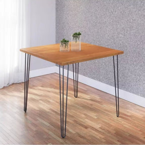 Mesa De Jantar 90 X 90 Mdp Pé De Ferro 4 Lugares Ametista - Rede Móveis