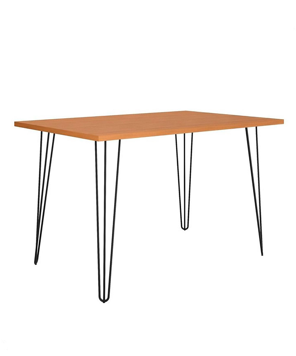 Mesa De Jantar Retangular 120 X 80 Mdp Pé De Ferro 4 Lugares Ametista - Rede Móveis