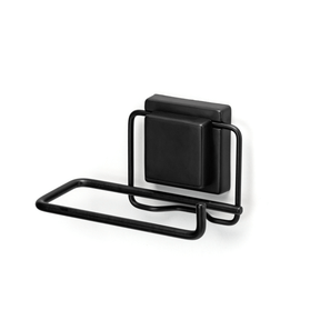 Porta Papel Higiênico Fixação Ventosa Preto