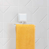 Porta Toalha de Rosto e Mãos Aço Piatina 3M Branco