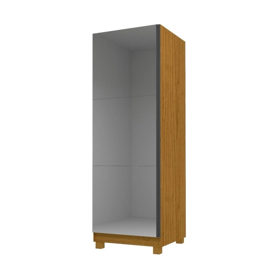 Sapateira Espelhada Para 40 Pares 1 Porta Gold Naturale - Rede Móveis