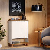 Sapateira Organizadora 2 Portas Hall Flow OffWhite - Rede Móveis