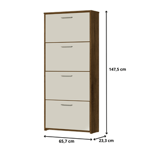 Sapateira Organizadora 4 Gavetas Carol Jequitiba com Offwhite